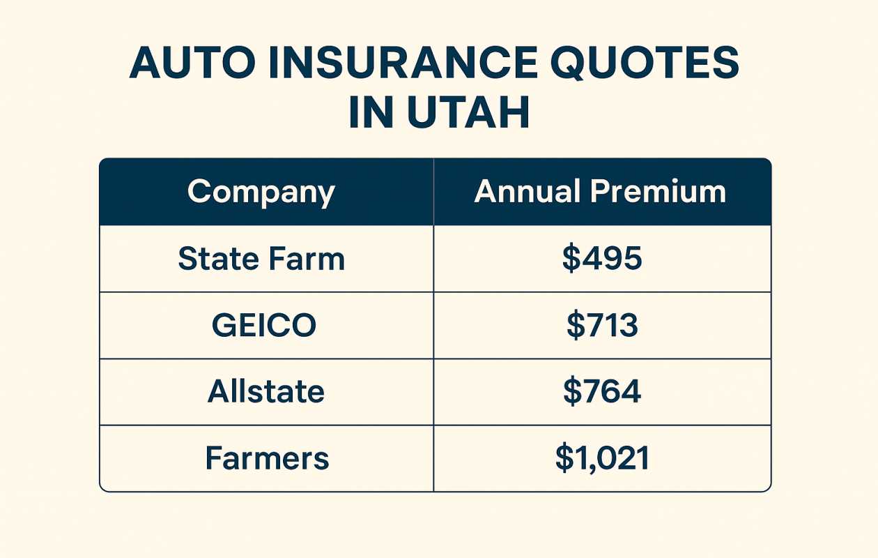 Auto Insurance Quotes in Utah