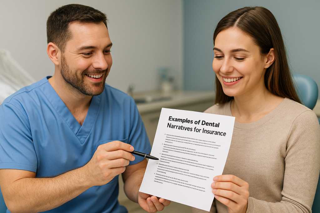 Examples of Dental Narratives for Insurance
